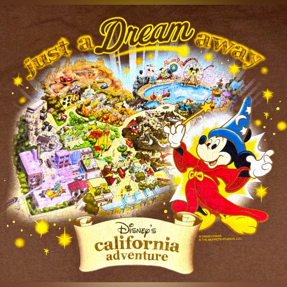 RARE Disney California Adventure Imagineering Blue Sky Cellar Concept Art Shirt